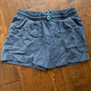 Gray Drawstring Shorts